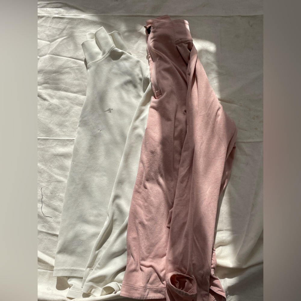Bundle of two White and Pink Long Sleeve Tops